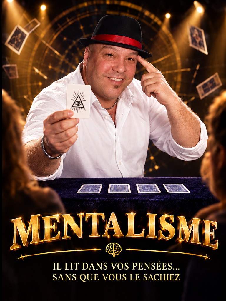 Matono en prestation de mentalisme